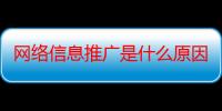 网络信息推广是什么原因