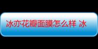 冰亦花瓣面膜怎么样 冰亦花瓣面膜使用测评