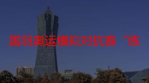 国羽奥运模拟对抗赛“练兵”