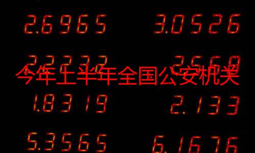 今年上半年全国公安机关共侦办网络暴力案件3500余起