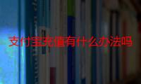 支付宝充值有什么办法吗？