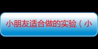 小朋友适合做的实验（小朋友能做的小实验有哪些）