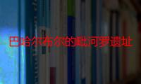 巴哈尔布尔的毗河罗遗址（关于巴哈尔布尔的毗河罗遗址介绍）